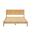 Queen Size Wood Platform Bed with Headboard for Bedroom - 2 of 4