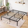 Heavy Duty Metal Platform Bed Frame with Steel Support, Storage Space, Noise-Free Design, Easy Assembly, No Box Spring Needed, Black. - 4 of 4