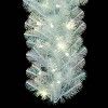 Vickerman 9'x14" White Iridescent Artificial Pre-Lit Garland - 3 of 4