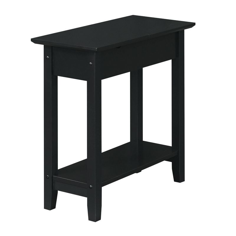 American Heritage Flip Top End Table with Charging Station and Shelf - Breighton Home, 1 of 7