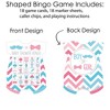 Big Dot of Happiness Chevron Gender Reveal - Picture Bingo Cards and Markers - Gender Reveal Party Baby Shower Shaped Bingo Game - Set of 18 - 3 of 4