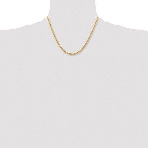 Chisel Stainless Steel Polished Yellow IP-plated 4mm 18" Curb Chain Necklace - 1 of 4