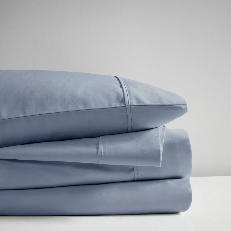 525 Thread Count Solid Cotton Blend Sheet Set, 6 of 8