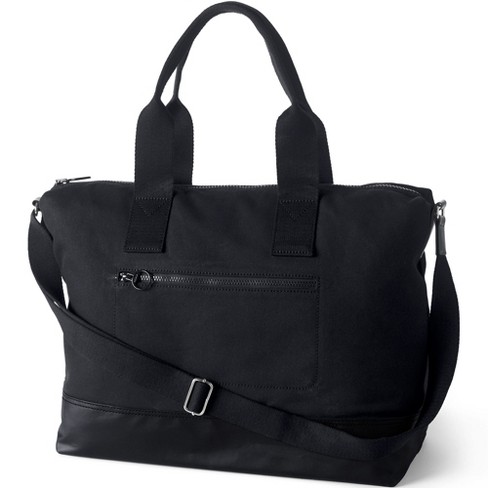 Lands' End Canvas Weekender Duffle Bag - One Size Fits Most - Black ...