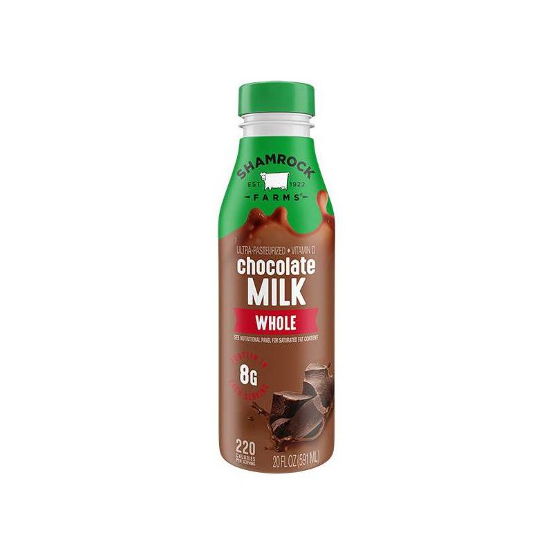 Shamrock Farms Vitamin D Chocolate Milk - 20 fl oz, 1 of 4