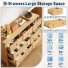 7 Drawer Dresser, Modern Chest of Drawer w/Metal Handle, Wood Storage Chest of Drawers Organizer for Bedroom, Living Room, Hallway, Entryway - 3 of 4