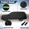 Unique Bargains Waterproof for Dodge Durango 2011-2023 Full Car Cover with Zipper Black - 4 of 4
