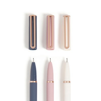 U Brands Soft Touch Catalina Felt Tip Pens - 0.7mm, 12 Count Black Pens, Matte Finish, Quick-Dry Ink, 5007U01-24