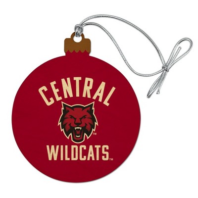 Central Washington University Wild Cats Logo Wood Christmas Tree Holiday Ornament