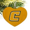 University of Tennessee at Chattanooga Secondary Logo Heart Love Wood Christmas Tree Holiday Ornament - 2 of 3