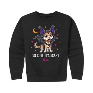 Boys' - Barbie - So Cute It's Scary Graphic Long Sleeve Fleece Sweatshirt - 1 of 4