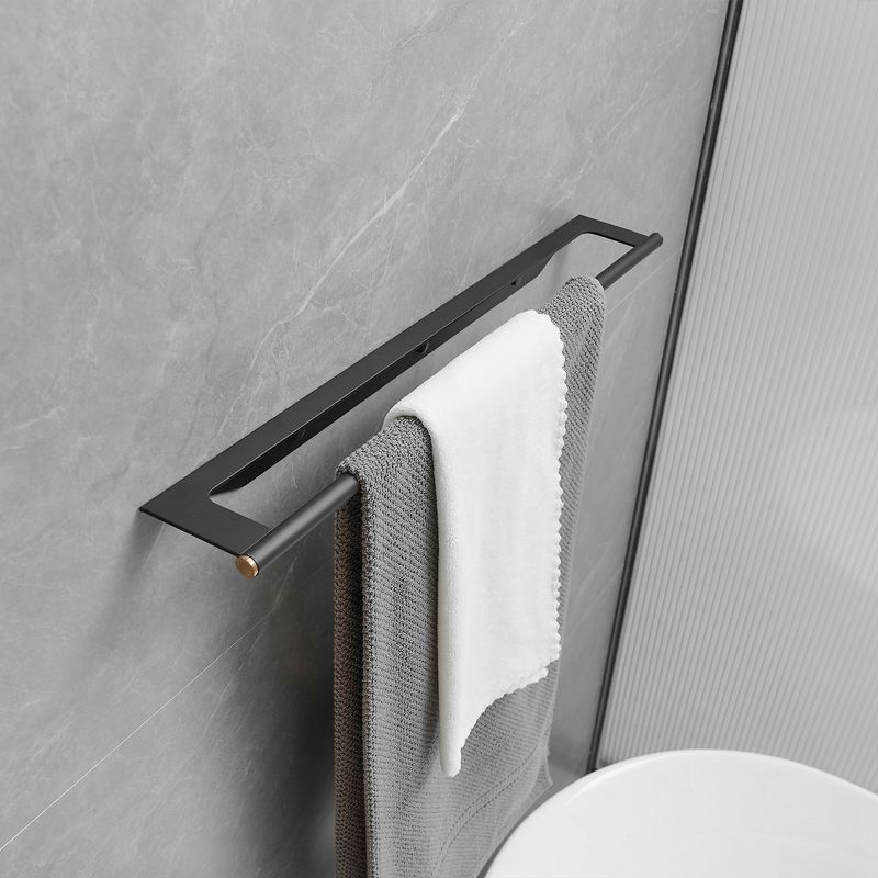 BWE 4-Piece Bath Hardware Set with Towel Bar Hand Towel Holder Toilet Paper Holder Towel Hook, 2 of 8