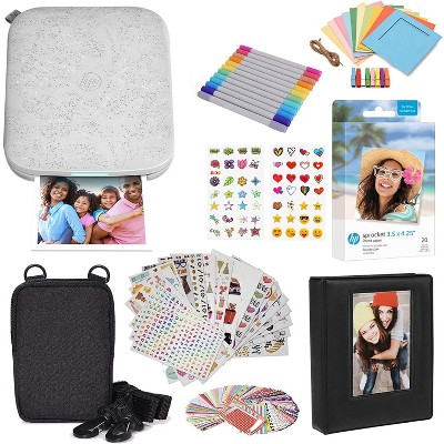  HP Sprocket Select Portable Instant Color Photo Printer for  Android and iOS Devices (Eclipse) Zink Paper Bundle, 2.3x3.4 : Electronics