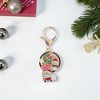 Unique Bargains Christmas Keychain Double Ring Lobster Clasp Zinc Alloy Gold Tone 1 Pc - 4 of 4
