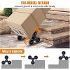 Heavy Duty 2-in-1 Aluminum Hand Truck with Stair Climbing Triangle Wheels – 650 Lb Capacity Convertible Dolly with Dual Handles - 4 of 4