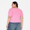 Women's Puff Short Sleeve V-Neck Cardigan - Wild Fable™ - 3 of 3