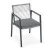 Outdoor Upholstered Dining Room Chair Set of 2,Patio Backyard Poolside Dining Arm Rope Chairs Outdoor,Living Room Kitchen Chairs-Cuddlewood - 3 of 4