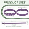 Unique Bargains Dog Collar with Bell Adjustable Buckle PU Leather Dog Collars - 2 of 4