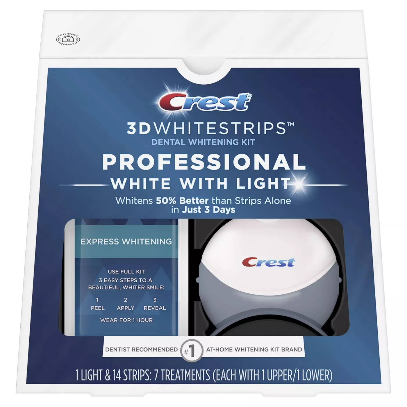 Crest 3D Whitestrips Professional White with Light Kit - 7 ct