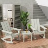 WestinTrends 3 Piece Set Outdoor Modern Rocking Chairs with Square Side Table - 2 of 4