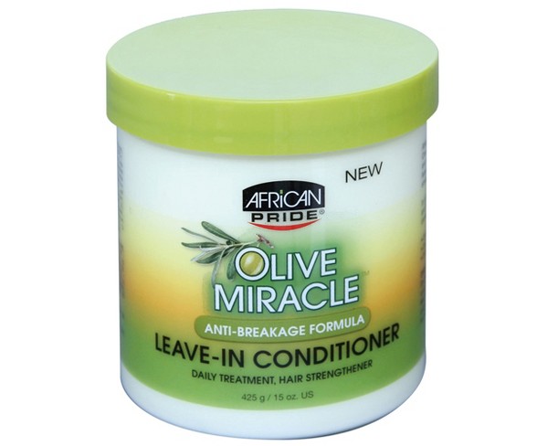 African Pride OLIVE MIRACLE ANTI-BREAKAGE LEAVE-IN CONDITIONER CR&#232;ME - 15oz