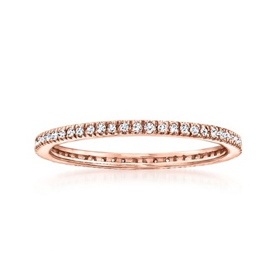 Pure Collection by Ross-Simons 0.15 ct. t.w. Diamond Eternity Band in 14kt Rose Gold