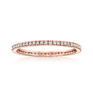 Pure Collection by Ross-Simons 0.15 ct. t.w. Diamond Eternity Band in 14kt Rose Gold - 1 of 4