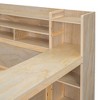 Full Size Daybed With Storage Shelves And 2 Storage Drawers, Wooden Full Bed Frame With Bookcase, Headboard And Study Desk For Kids Teens Bedroom - 4 of 4