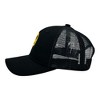 Dripping Smile Hat Funny Sarcastic Melting Smiling Face Graphic Novelty Cap - Crazy Dog Hat with Fun Design Black Standard - 3 of 4
