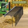 TROPOW Pine Straw Rake, Coil Spring Tines Durable Powder Coated Steel Tow Behind Landscape Rake with 3 Point Hitch Receiver Attachment Fit - 2 of 4