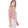 INSPIRE CHIC Women's Collarless Work Office Long Sleeve Cropped Blazers - 4 of 4