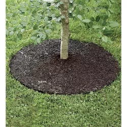 Plow & Hearth - Permanent Mulch Recycled Rubber Tree Ring