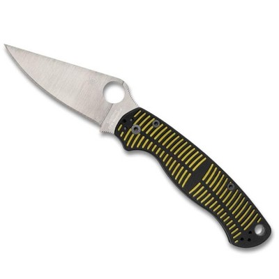 Spyderco Para Military 2 Salt Folding Knife with 3.45" CPM Magnacut Blade | High-Visibility and Non-Slip G-10 Handle | Four Position Pocket Clip