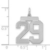 Black Bow Jewelry Sterling Silver, Jersey Collection, Medium Number 29 Pendant - 2 of 3