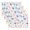 Saro Lifestyle Ocean Breeze Sea Shells Placemat (Set of 4), 14"x20", Multicolored - 3 of 4