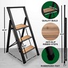 Step Ladder Modern  - Beautiful Bamboo & Aluminum  - By SORFEY - 3 of 4