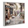 Stupell Industries Traditional Village City Architecture Charming Bistro Scene Framed Giclee Art, Gray, 30" x 24" - 2 of 4