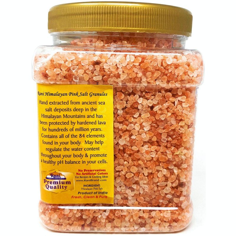 Himalayan Pink Salt Granules - 32oz (2lbs) 908g - Rani Brand Authentic Indian Products, 3 of 6