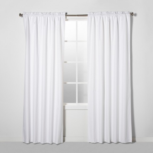 white blackout curtains uk