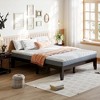 Costway Queen Size Wood Bed Frame & 8" Memory Foam Mattress Set CertiPUR-US Certified - 2 of 4