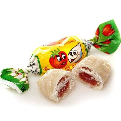 Rot Front Raspberry & Cream Caramel Candy 2.2 lb - Authentic, Delicious Raspberry-Flavored Confectionery