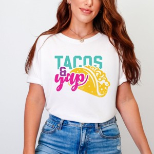Simply Sage Market Tacos And Yap Garment Dyed Tee - 1 of 4