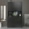 LunaLulinlk 70.87"" Tall Wardrobe& Kitchen Cabinet, with 6-Doors, 1-Open Shelves and 1-Drawer for bedroom,Black - 3 of 4