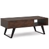 Lowry - Lift Top Coffee Table - Distressed Charcoal Brown - 2 of 4