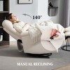 Aghana Digitals Cream Manual Recliner: 360° Swivel Rocker with Pocket Spring, 23.6" Wide Seat, - 3 of 4