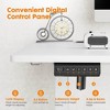 40 x 24 inch Electric Adjustment Desk with Hook, 2 Rear End Wiring Holes, Adjustable Height Desk, Home Office Computer Desk, Sit Stand Up Desk Brown - 4 of 4