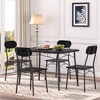 VECELO Kitchen Dining Room Set Wooden Rectangular Table for Breakfast Nook - image 4 of 4