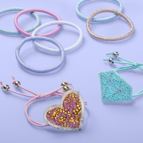 Girls Diamond And Heart Hair Ties More Than Magic Target