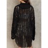 Women's Sheer Stripe Shirt - POL - 2 of 3
