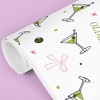 Big Dot of Happiness A Tini Bit Older Martini Wrapping Paper, Funny Olive Dirty Martini Cocktail Birthday Gift Wrap for Adult, 24 in x 7 feet, 1 Roll - 4 of 4